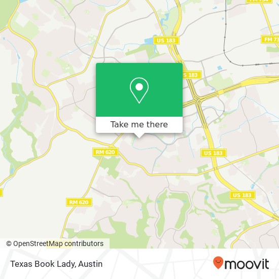 Texas Book Lady map