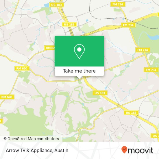 Mapa de Arrow Tv & Appliance