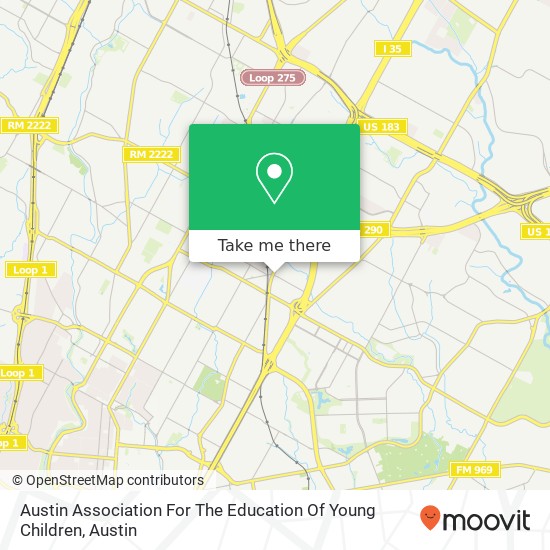 Austin Association For The Education Of Young Children map