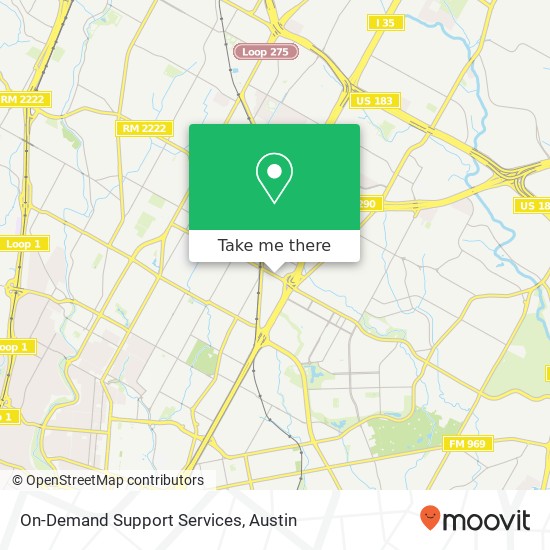 On-Demand Support Services map