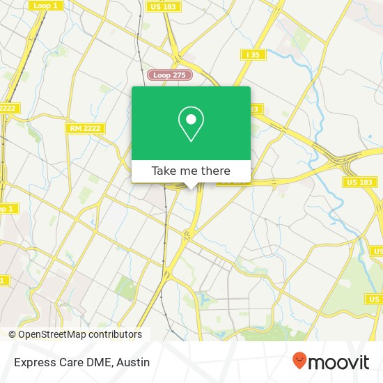 Express Care DME map