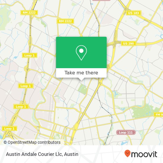 Mapa de Austin Andale Courier Llc