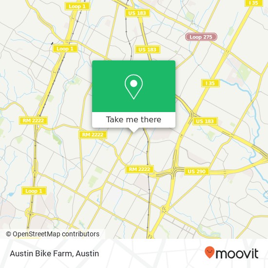 Austin Bike Farm map