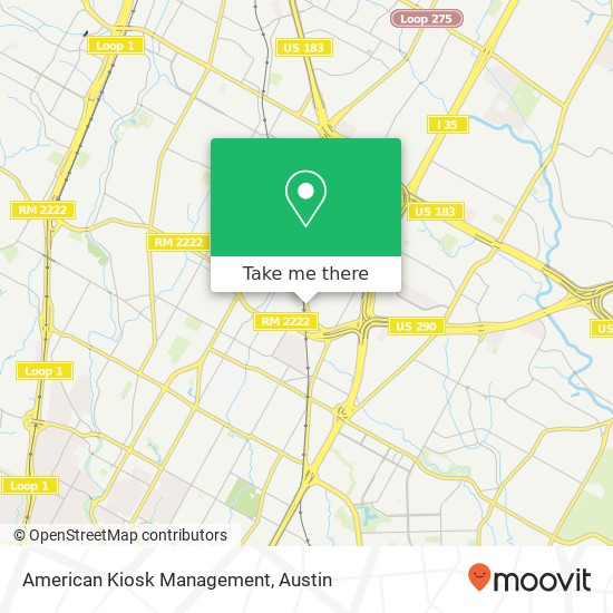 American Kiosk Management map