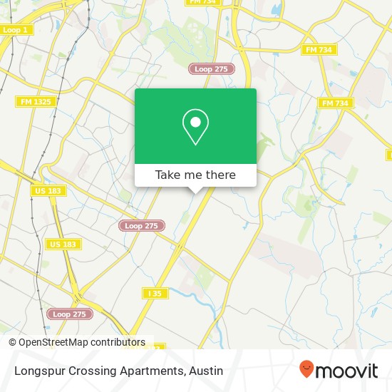 Mapa de Longspur Crossing Apartments