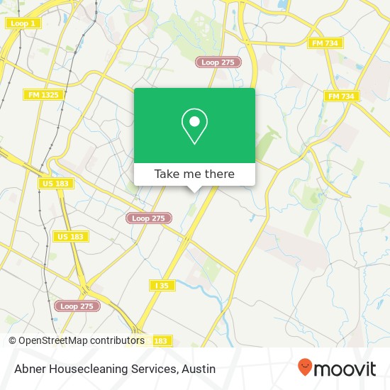 Abner Housecleaning Services map