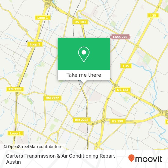 Carters Transmission & Air Conditioning Repair map