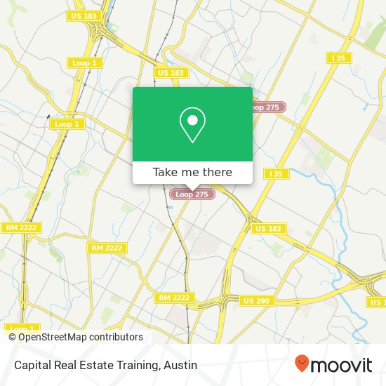 Capital Real Estate Training map