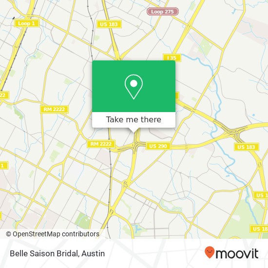 Belle Saison Bridal map