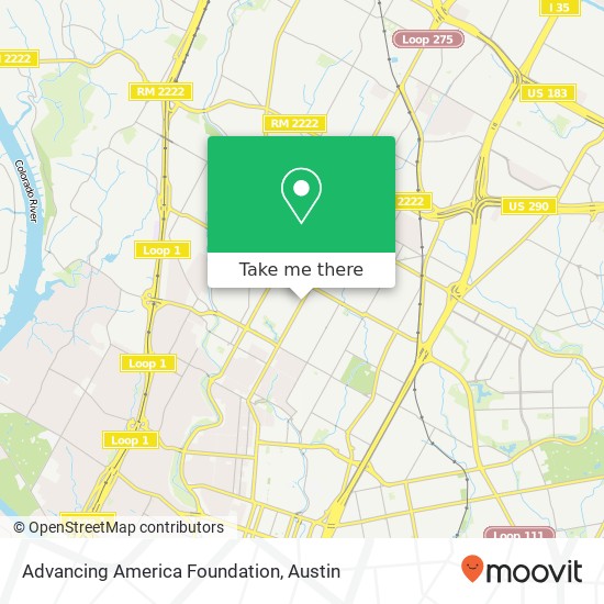 Advancing America Foundation map