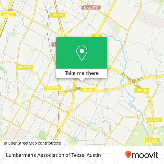 Lumbermen's Association of Texas map