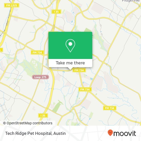 Tech Ridge Pet Hospital map