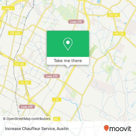 Increase Chauffeur Service map