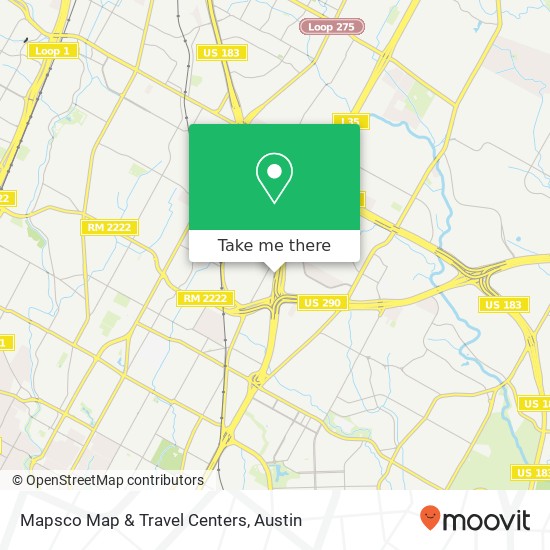 Mapsco Map & Travel Centers map