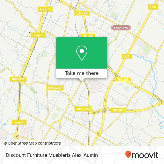 Discount Furniture Muebleria Alex map