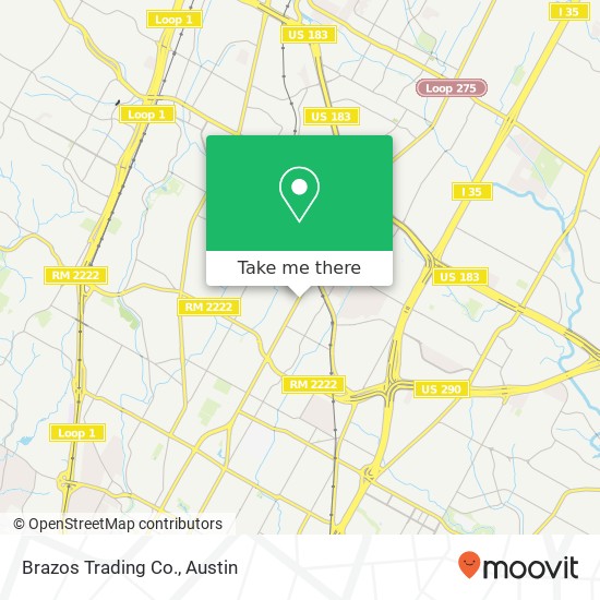 Brazos Trading Co. map