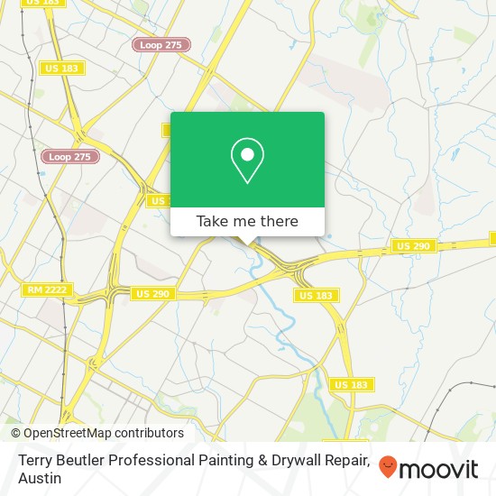 Mapa de Terry Beutler Professional Painting & Drywall Repair