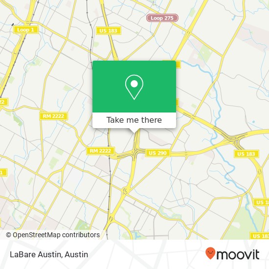 LaBare Austin map