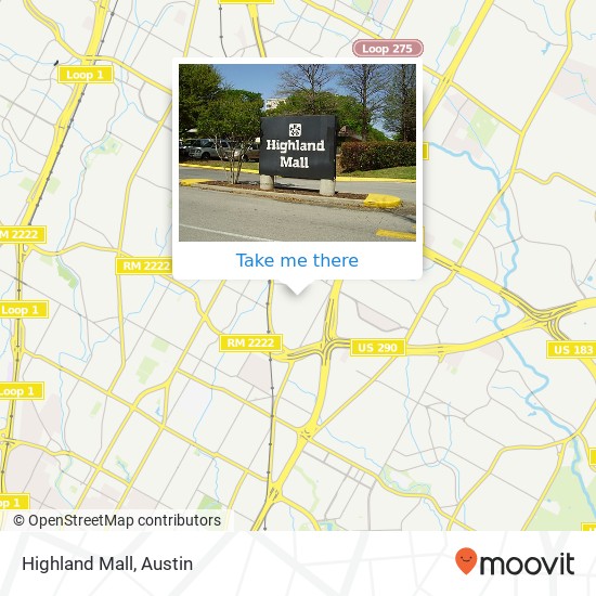 Highland Mall map