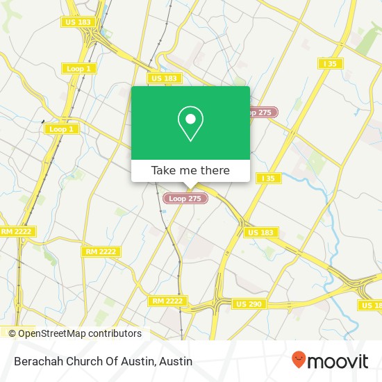 Mapa de Berachah Church Of Austin