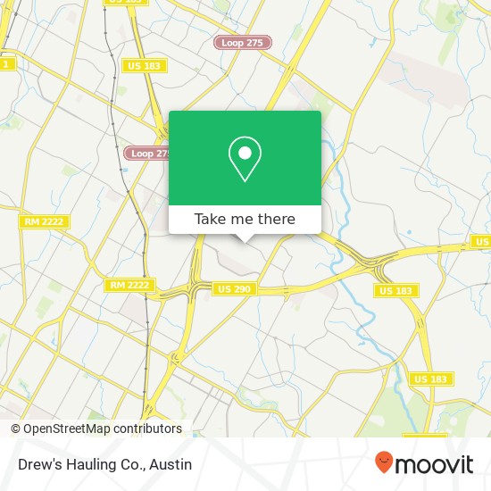 Drew's Hauling Co. map