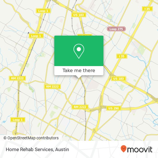 Mapa de Home Rehab Services