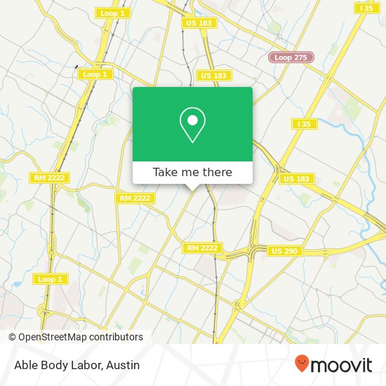 Able Body Labor map