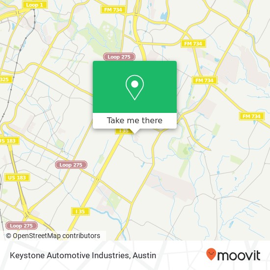 Mapa de Keystone Automotive Industries
