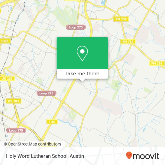 Holy Word Lutheran School map