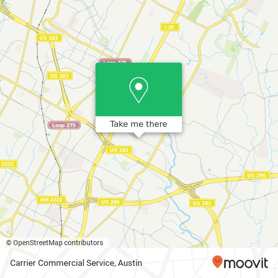 Mapa de Carrier Commercial Service