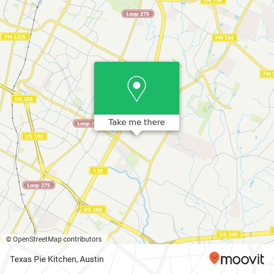 Texas Pie Kitchen map