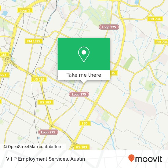 V I P Employment Services map