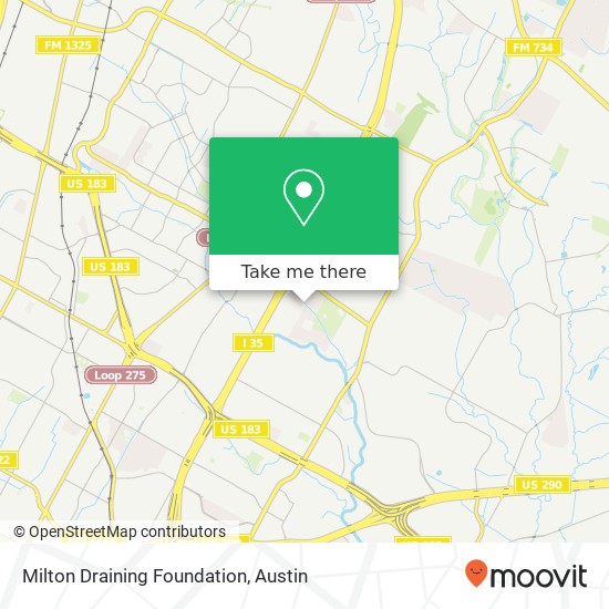 Milton Draining Foundation map