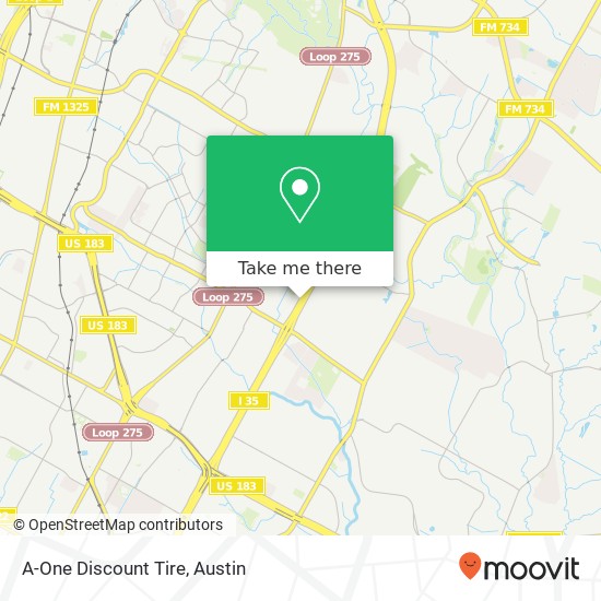 Mapa de A-One Discount Tire