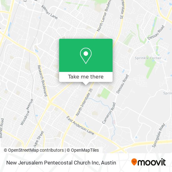 Mapa de New Jerusalem Pentecostal Church Inc