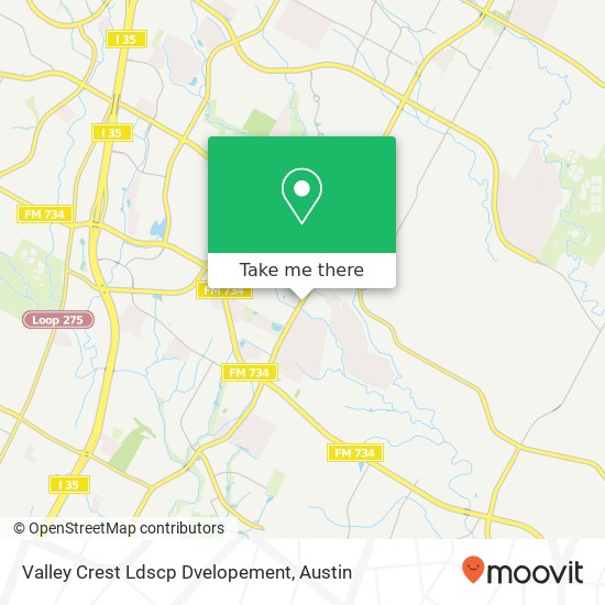 Valley Crest Ldscp Dvelopement map