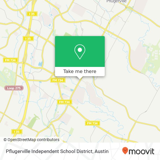 Pflugerville Independent School District map