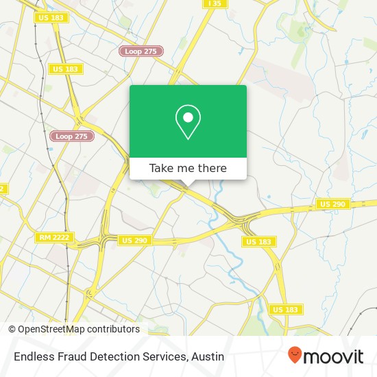 Mapa de Endless Fraud Detection Services