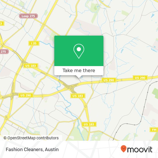 Fashion Cleaners map