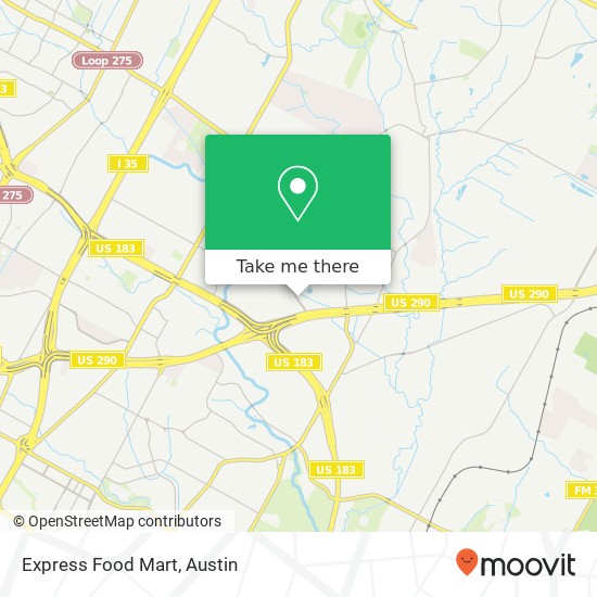 Express Food Mart map