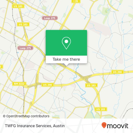 TWFG Insurance Services map
