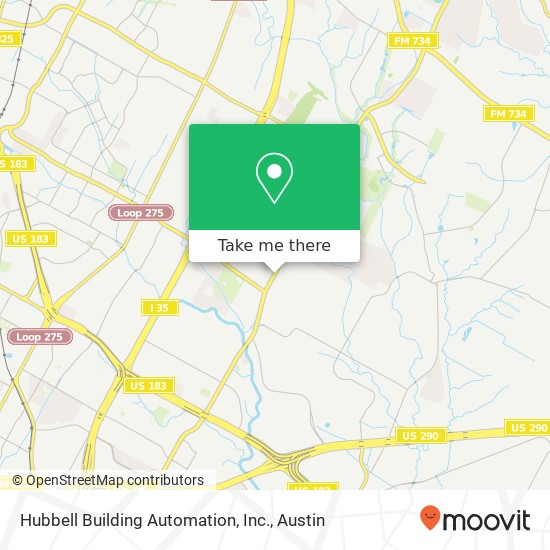 Mapa de Hubbell Building Automation, Inc.