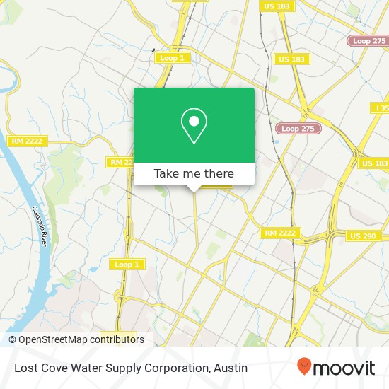 Mapa de Lost Cove Water Supply Corporation