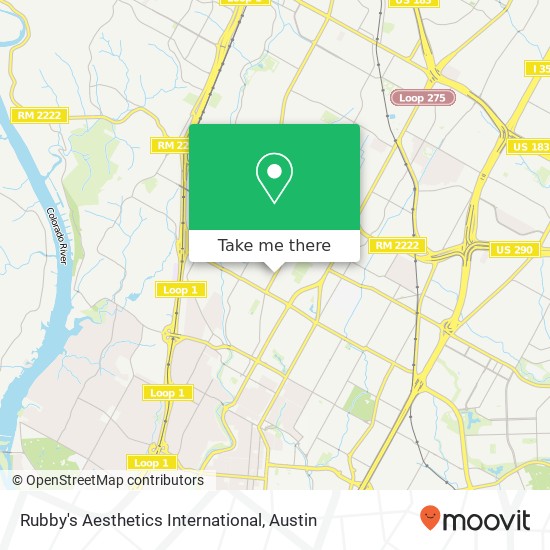 Mapa de Rubby's Aesthetics International