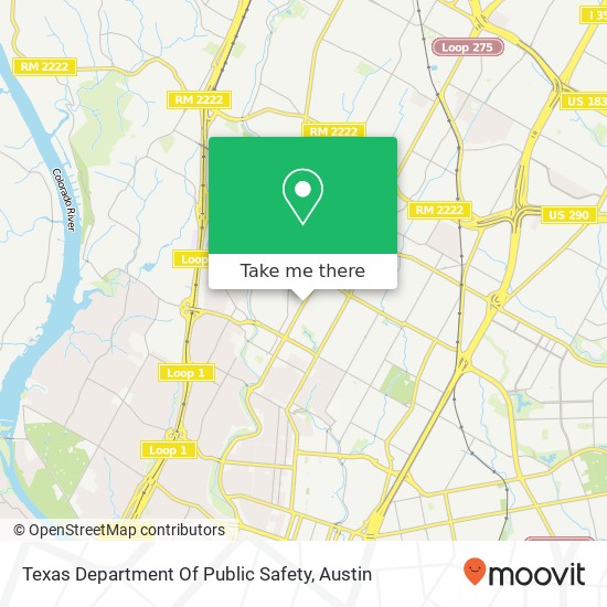 Texas Department Of Public Safety map