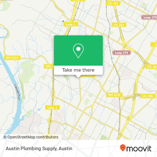 Austin Plumbing Supply map