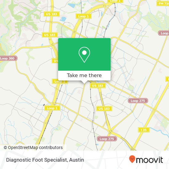Diagnostic Foot Specialist map