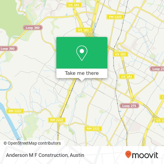 Mapa de Anderson M F Construction