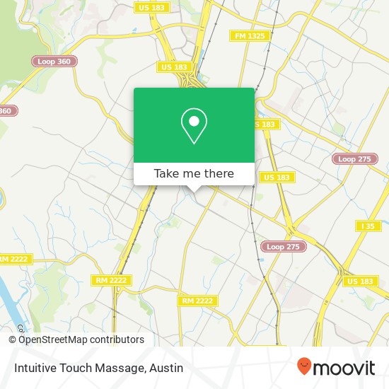 Intuitive Touch Massage map