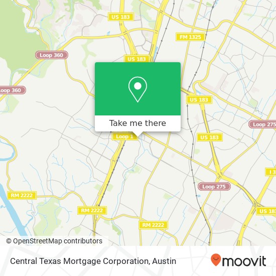 Mapa de Central Texas Mortgage Corporation